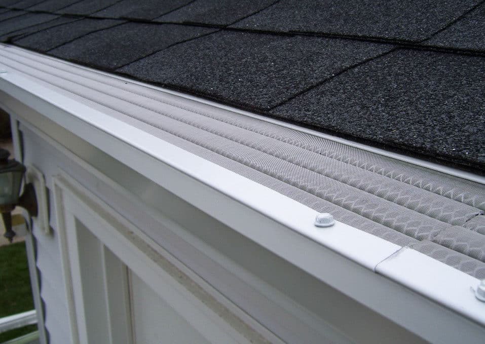 micro mesh guards on gutters